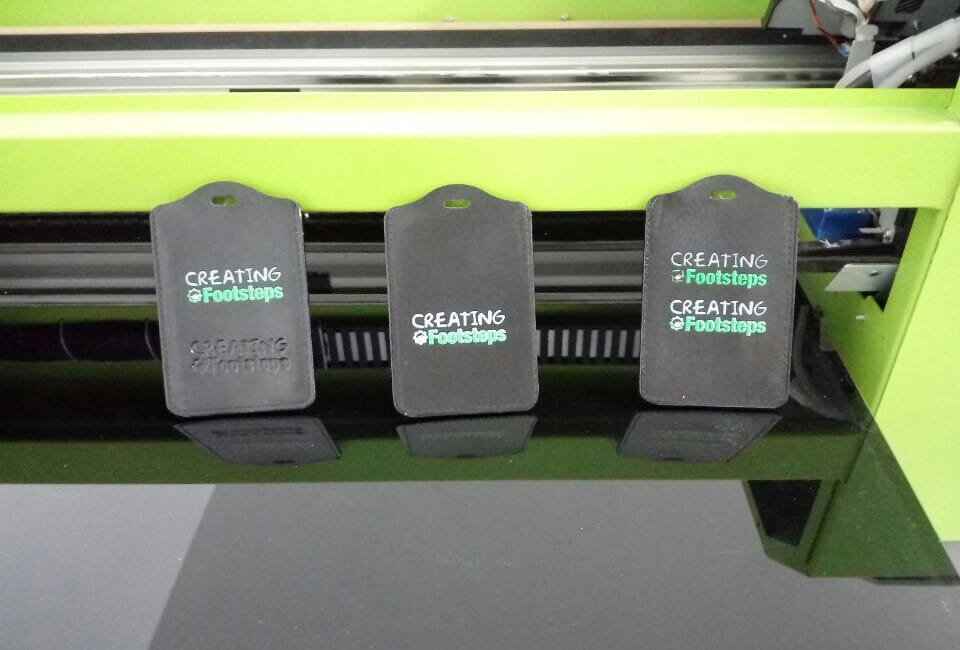 Black cutting ferrule printing sample by WER-EP6090UV