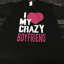 Black t-shirt printing sample 2 by A2 t-shirt printer WER-D4880T