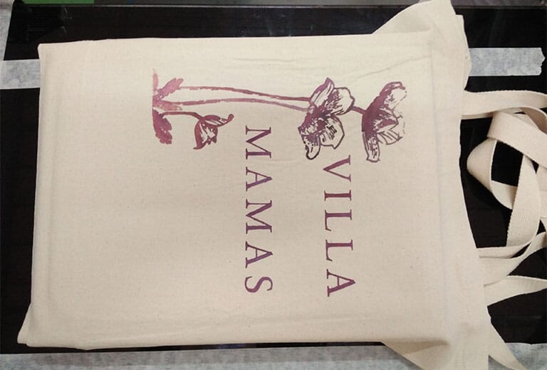 Grey sample bag from UK customer was printed by WER-E7880T printer