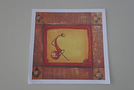 Oil Canvas 2 printed by 2.5m (8 feet) eco solvent printer WER-ES2502