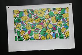PU Leather print