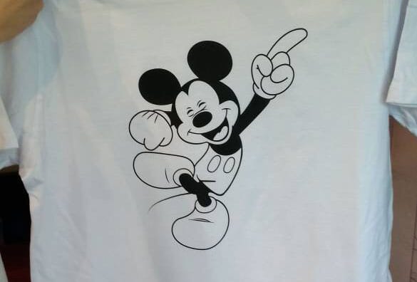 T shirts printing sample from client in Kyrghyzstan -A3 size t shirts printer WER-E2000T