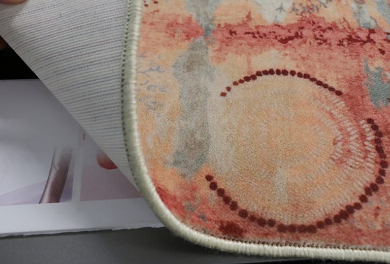 WER G2513UV Printer's printing sample - carpet