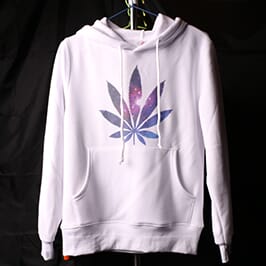 White sweater printing sample by A2 t-shirt printer WER-D4880T