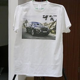 White t-shirt printing sample 3 by A3 t-shirt printer WER-E2000T